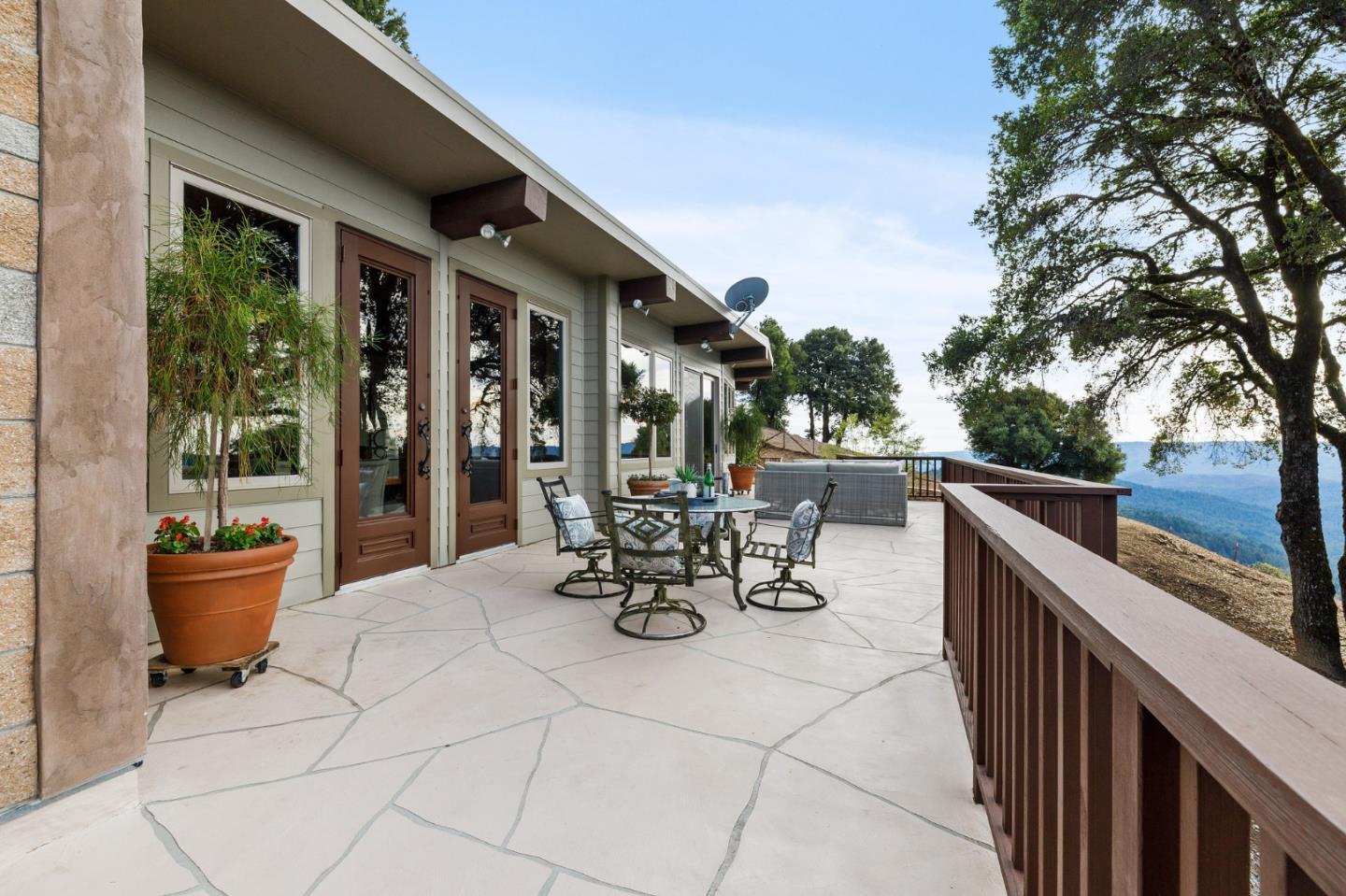 13456 Indian Trail Road Los Gatos, CA 95033 - Photo 79 of 99 a view of a chairs and table in the balcony