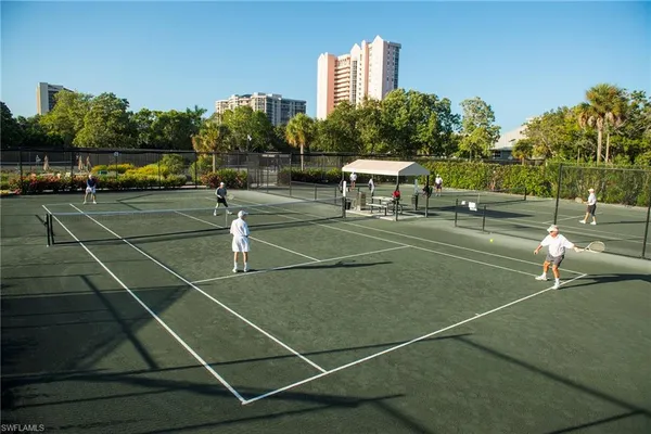 a view of a tennis court