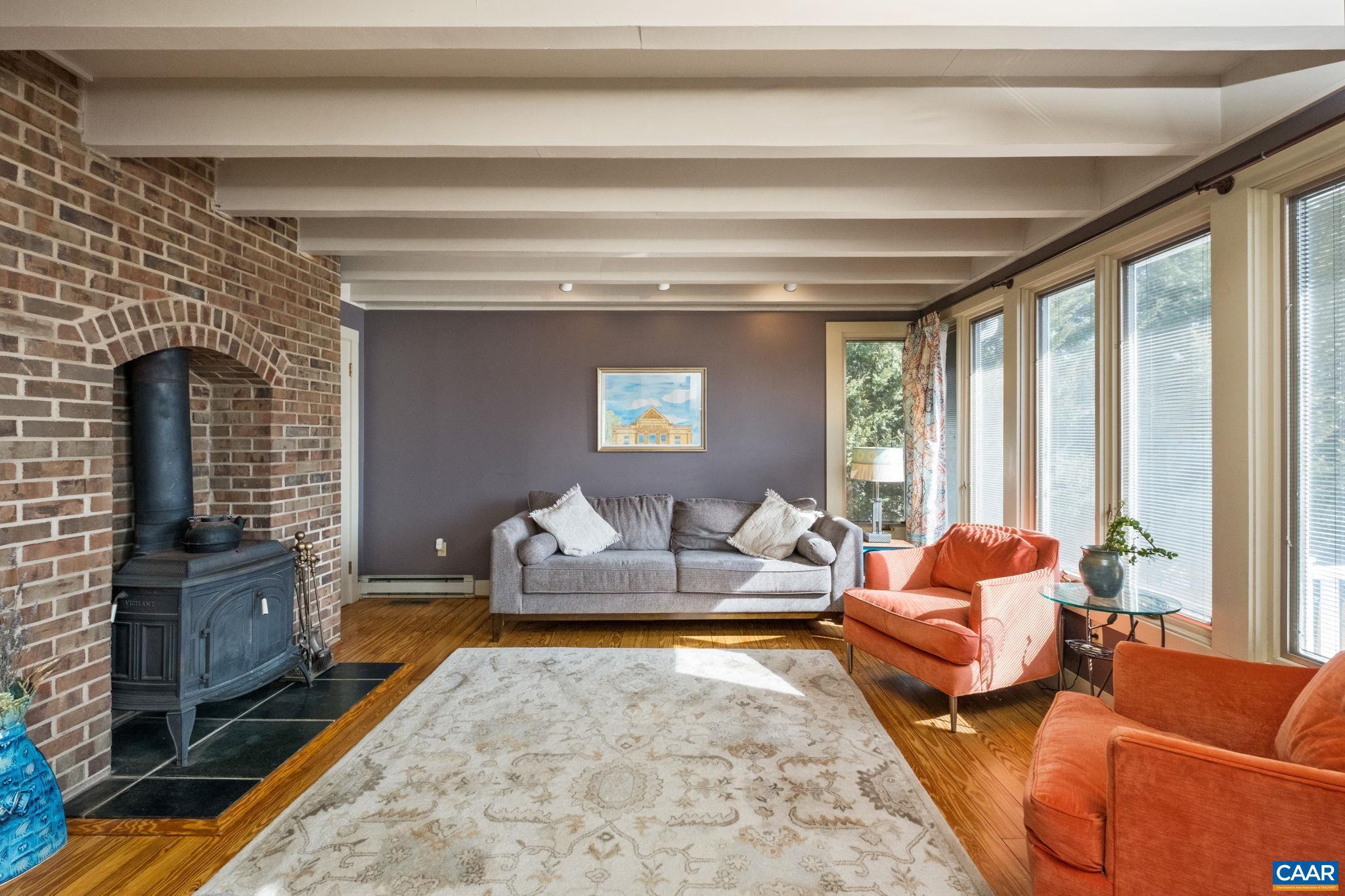 428 Maple Avenue Waynesboro, VA 22980 - Photo 22 of 69 a living room with furniture and a fireplace