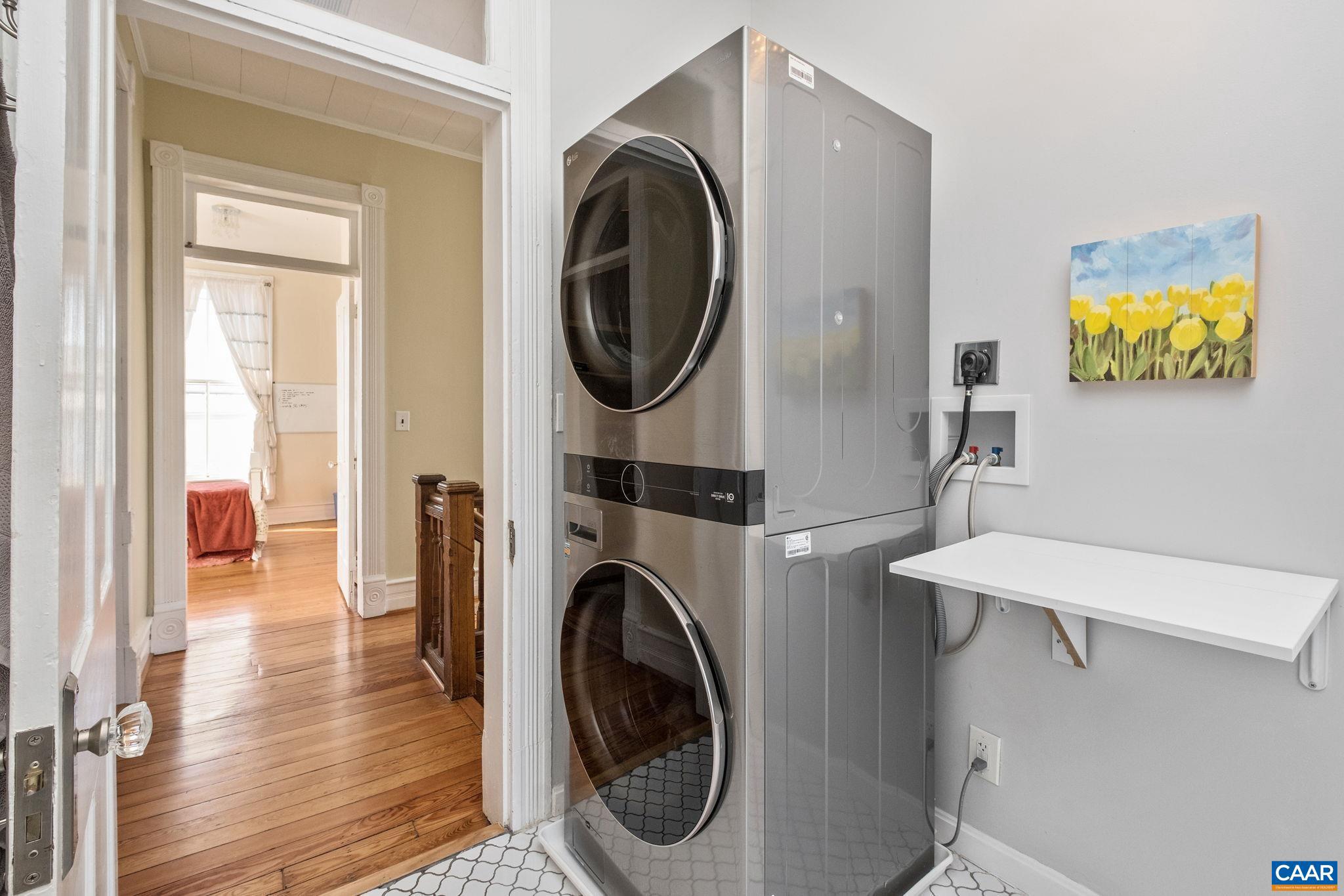 428 Maple Avenue Waynesboro, VA 22980 - Photo 36 of 69 a view of a hallway with washer and dryer