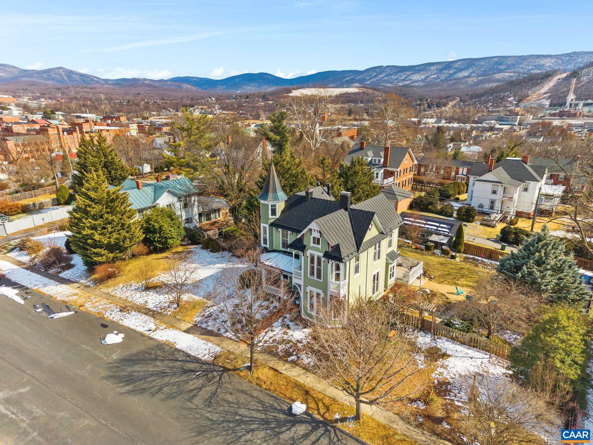 428 Maple Avenue Waynesboro, VA 22980 - Photo 63 of 69 an aerial view of residential house with yard and mountain view in back
