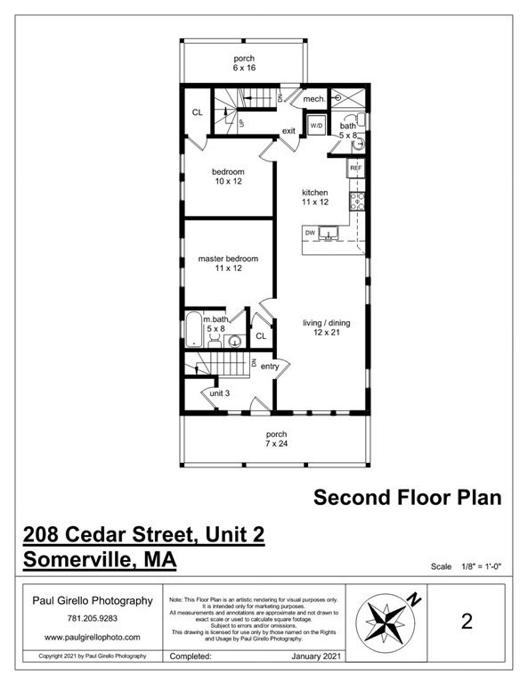 208 Cedar Street, Unit 2 Somerville, MA 02145 - Photo 10 of 11