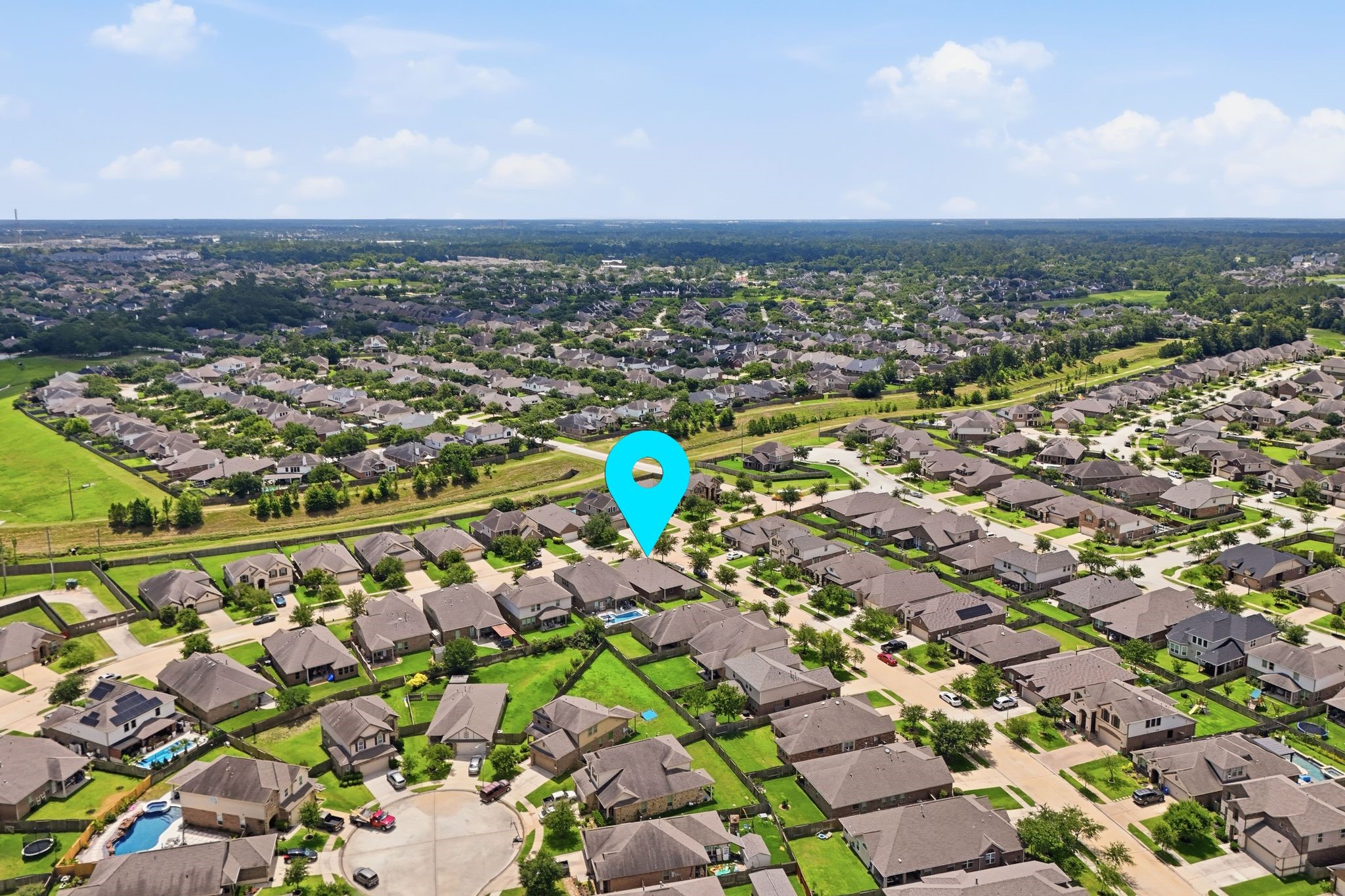 18227 Tacoma Ridge Drive Tomball, TX 77377 - Photo 42 of 45 Aerial perspective showcasing the home's location within the community.