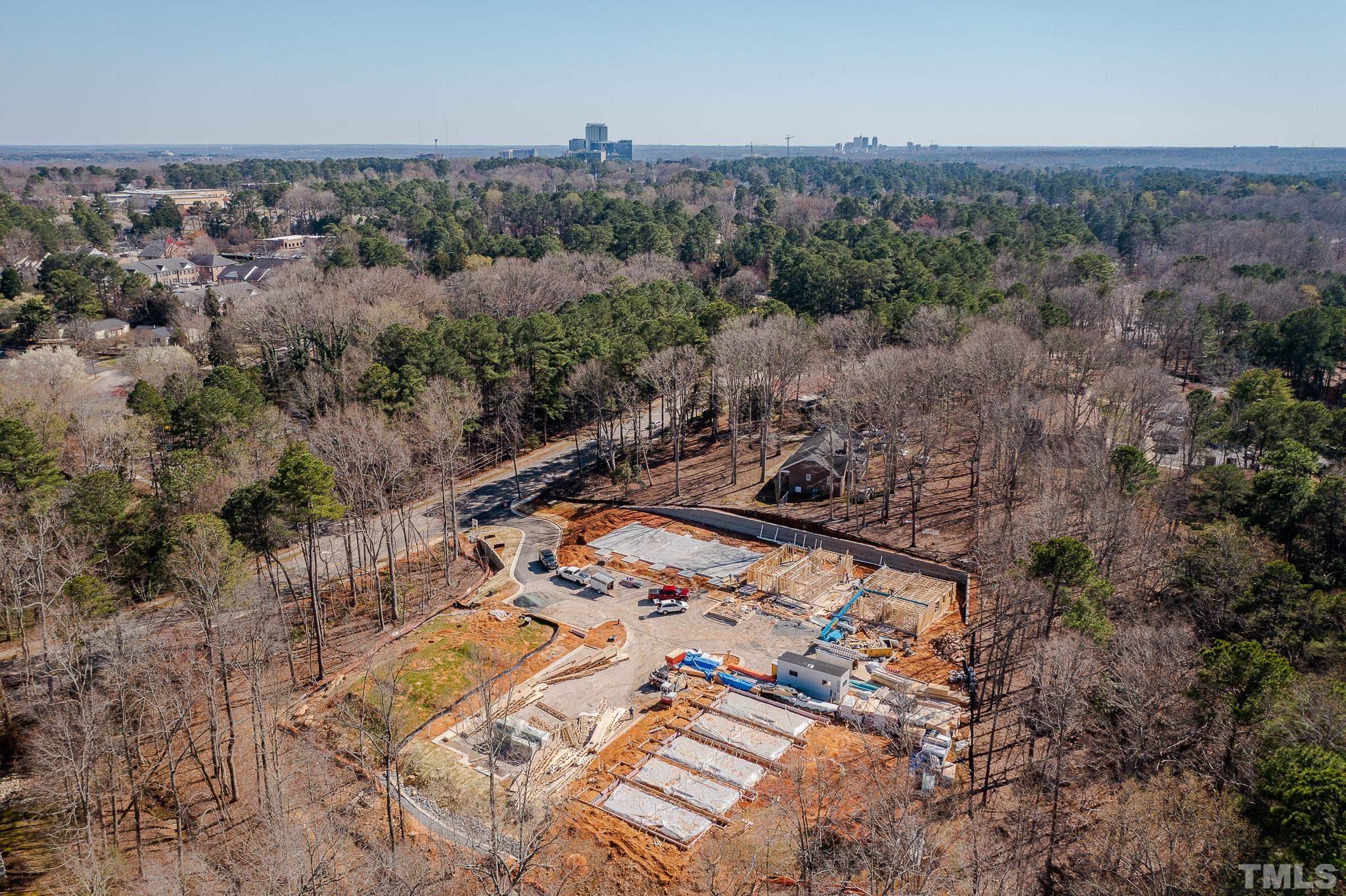 5705 Tall Pines Court Raleigh, NC 27609 - Photo 15 of 36 an aerial view of house with yard
