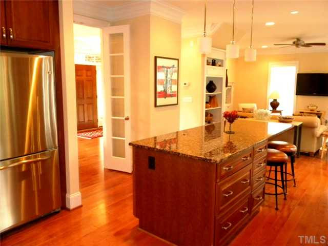3704 Laurel Hills Road Raleigh, NC 27612 - Photo 10 of 25 View from kitchen to family room. Top quailty refrigerator included! Kitchen