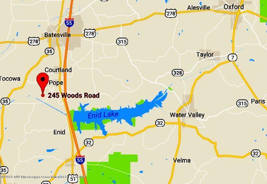245 Woods Road Pope, MS 38658 - Photo 1 of 65 map of 245 Woods Rd. - large view