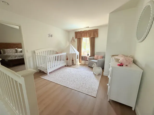 a room with furniture and a table