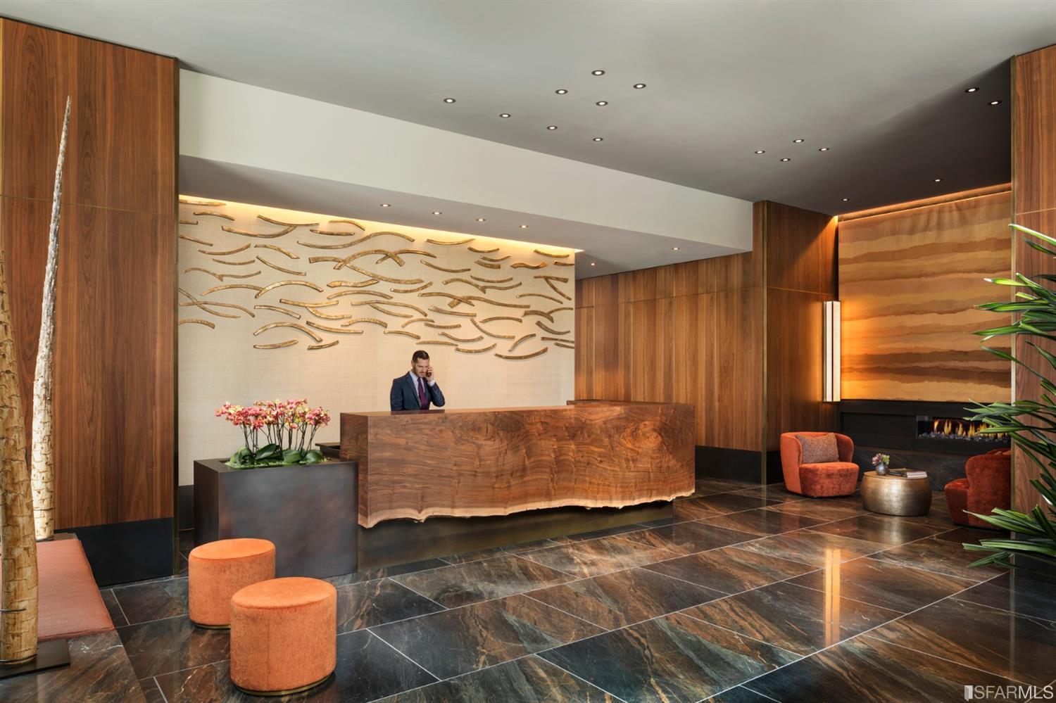 488 Folsom Street, Unit 4904 San Francisco, CA 94105 - Photo 10 of 21 a living room with furniture and a large window