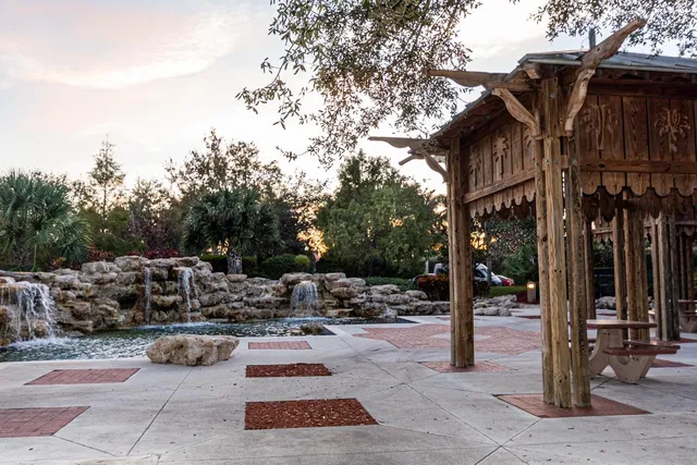 a view of steet with a patio