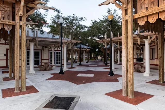 a view of a building with street view