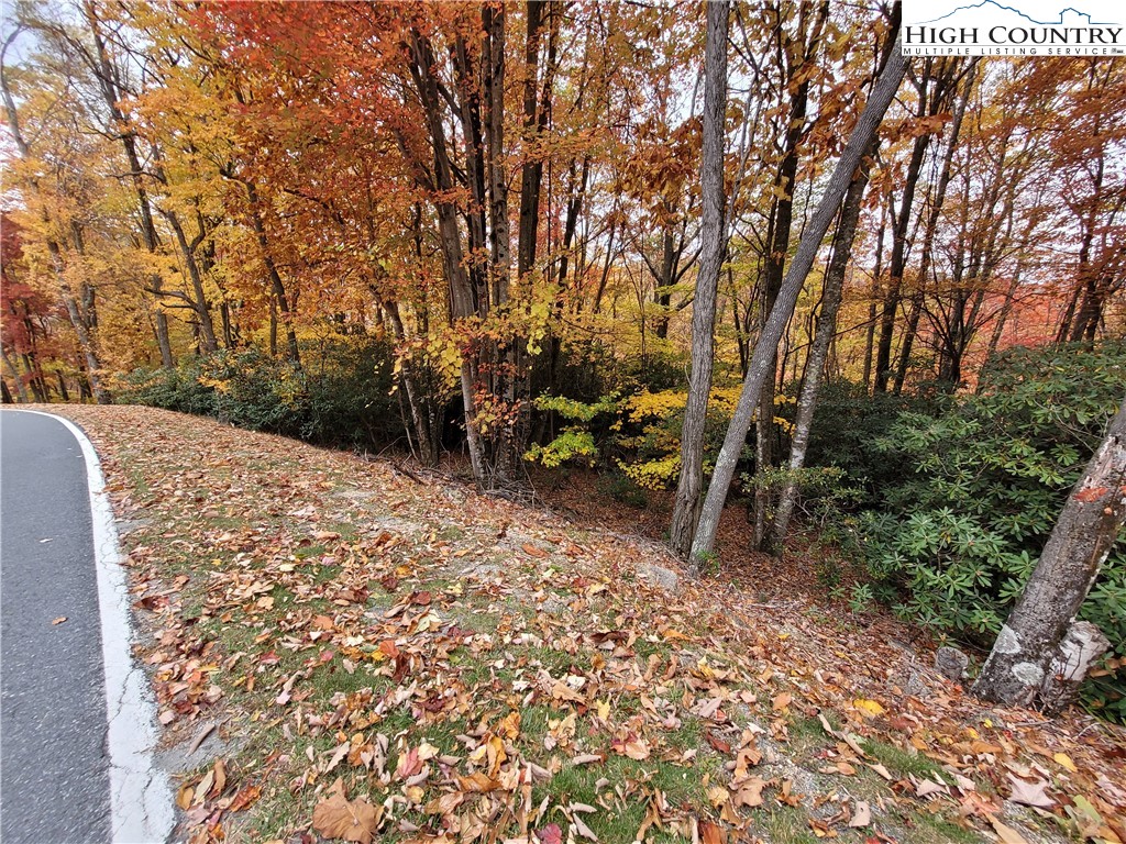 1134 Pine Ridge Road Beech Mountain, NC 28604 - Photo 2 of 5 a backyard of a house with table and chairs
