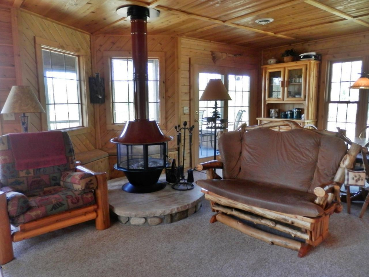 841 11 Mile Road Irons, MI 49644 - Photo 9 of 38 360 view of wood fireplace
