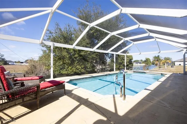 a view of a balcony with an outdoor space