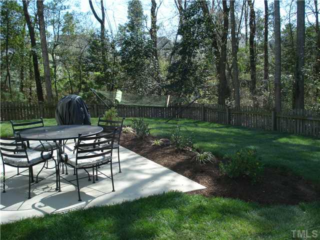 5505 Enoree Lane Raleigh, NC 27616 - Photo 12 of 12 Back Yard is fenced and backs to natural area, very private!