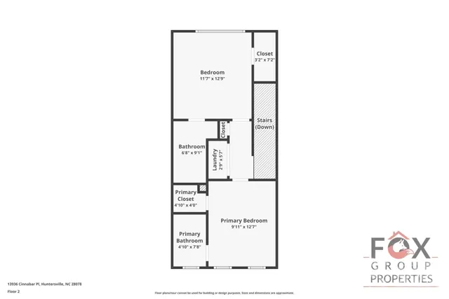 $1,850 | 13936 Cinnabar Place, Huntersville, NC 28078