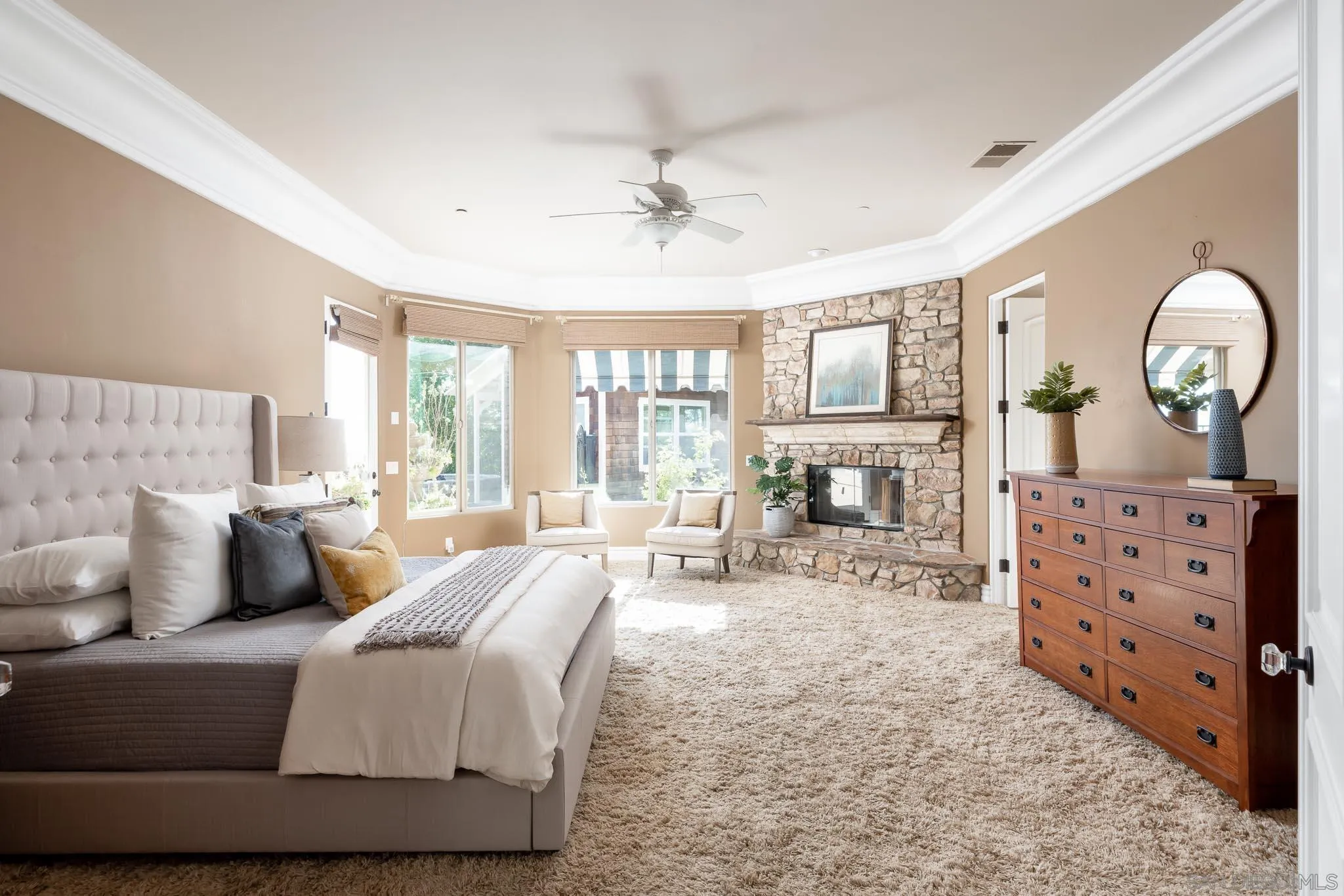 15435 Eastvale Road Poway, CA 92064 - Photo 14 of 57 a bedroom with furniture and wooden floor