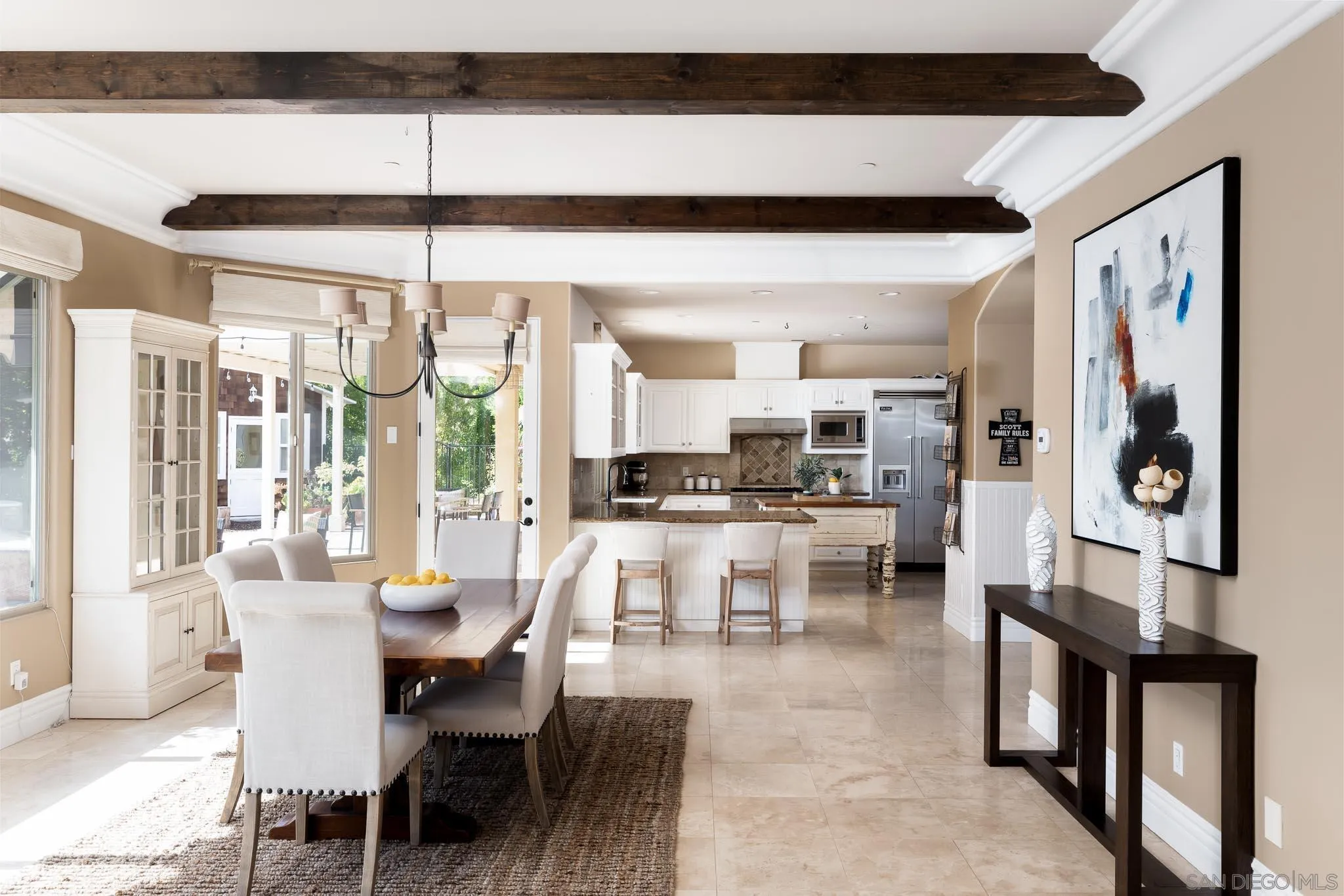 15435 Eastvale Road Poway, CA 92064 - Photo 3 of 57 a view of a dining room with furniture window and outside view