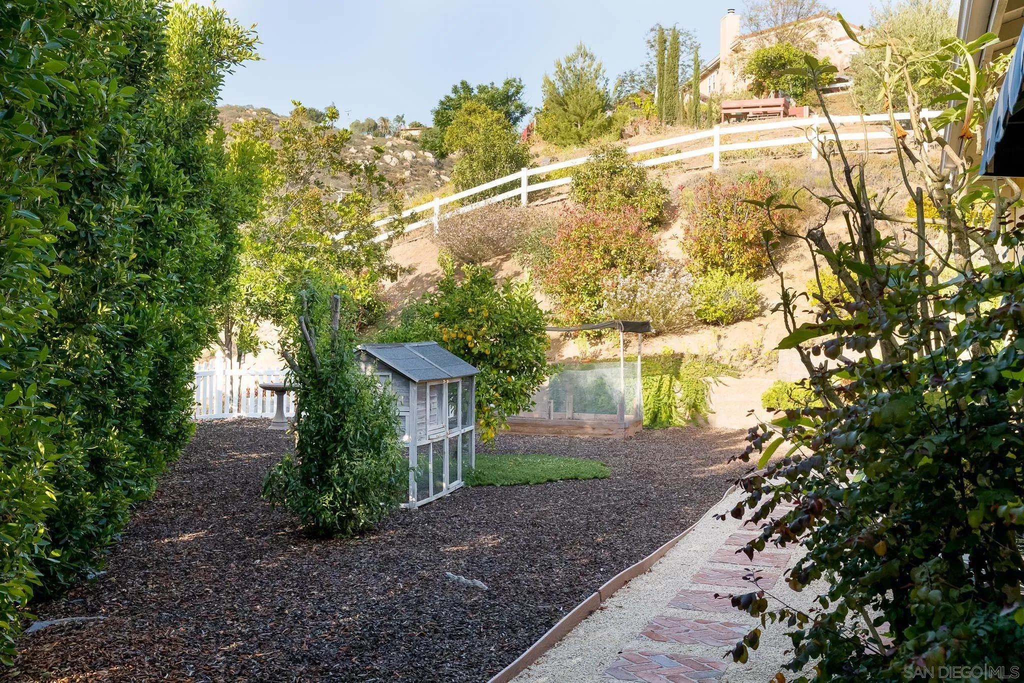 15435 Eastvale Road Poway, CA 92064 - Photo 41 of 57 a view of backyard with green space