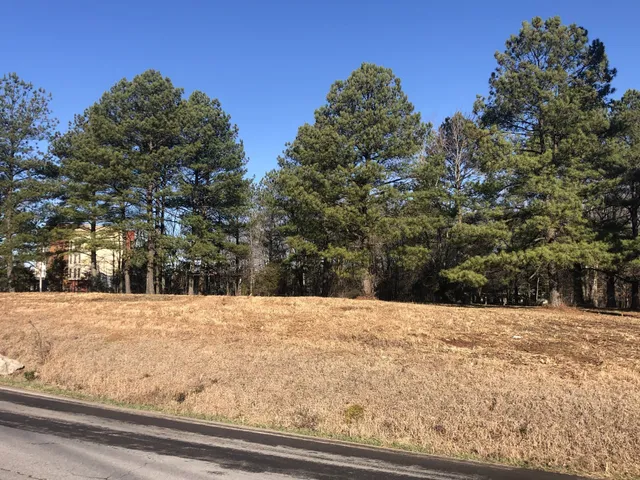 a view of a road with a bridge