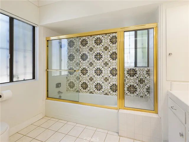 a view of a large room with a large window