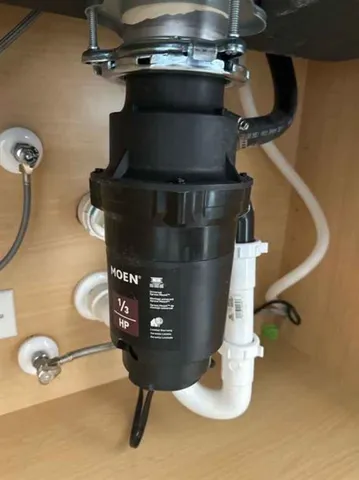 a close view of water heater room