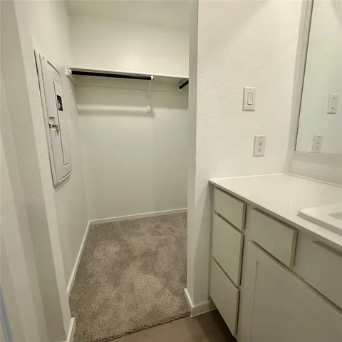 a view of a backyard with a garden