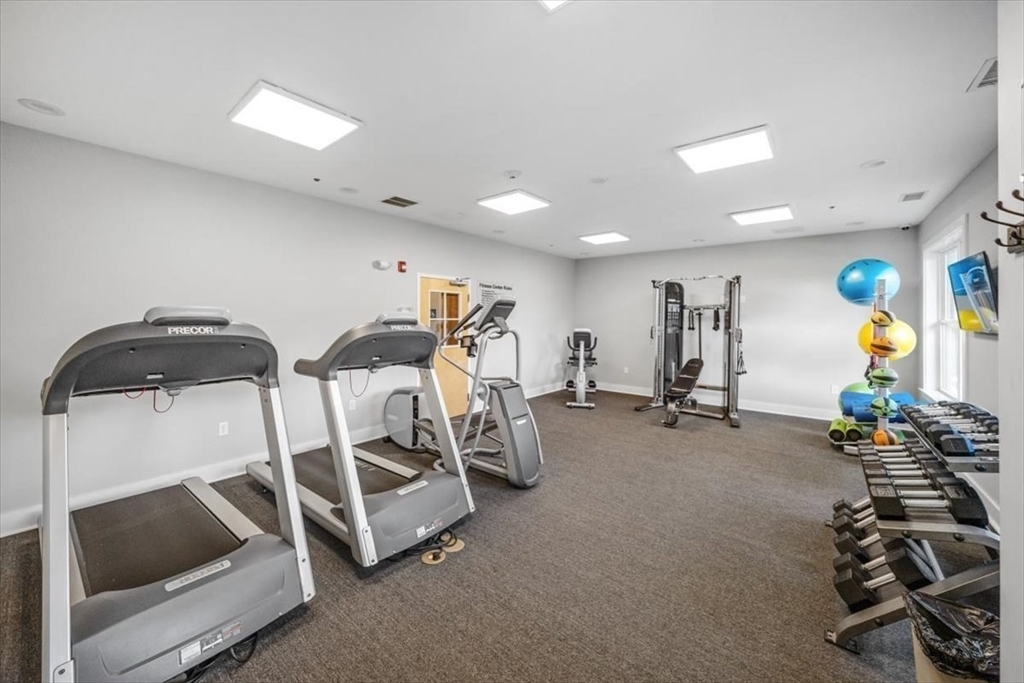 14 Longwood Lane, Unit 14 Hanover, MA 02339 - Photo 40 of 42 a view of a room with gym equipment