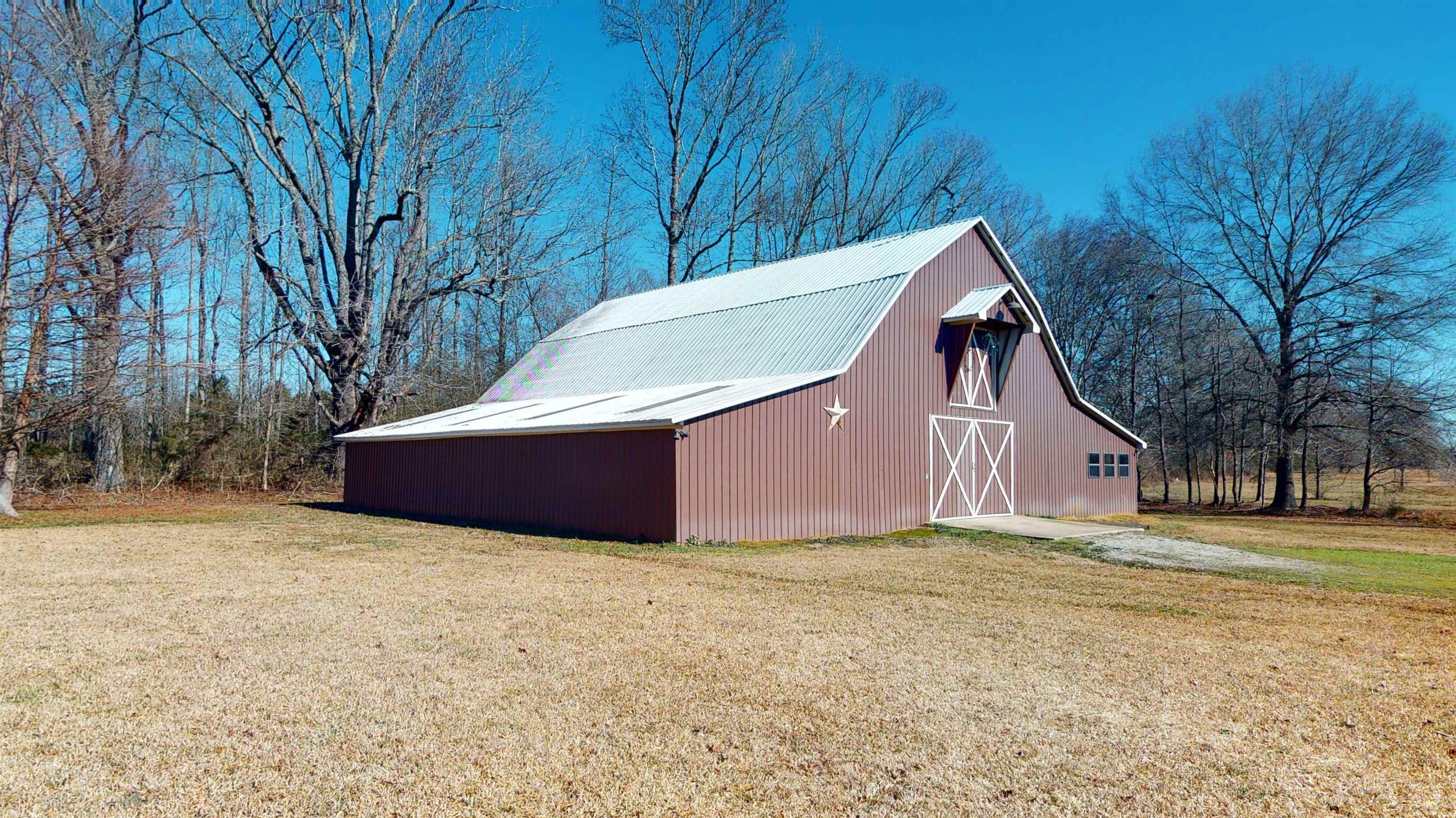 632 Mayflower Road Ramer, TN 38367 - Photo 20 of 25 a backyard of a house with large trees and covered with tall trees