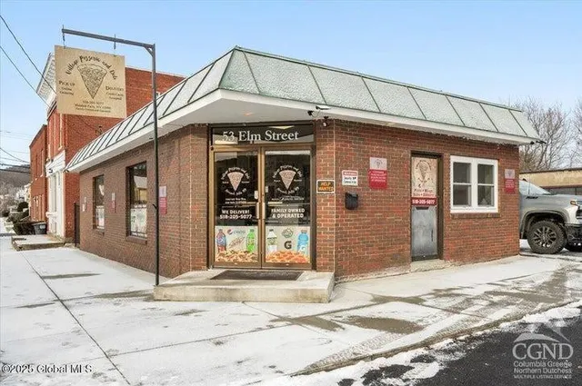 a front view of a house