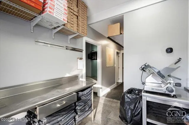 a view of a storage & utility room