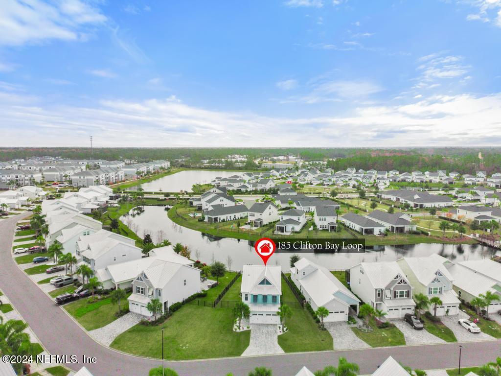185 Clifton Bay Loop St. Johns, FL 32259 - Photo 55 of 92 an aerial view of residential houses with outdoor space