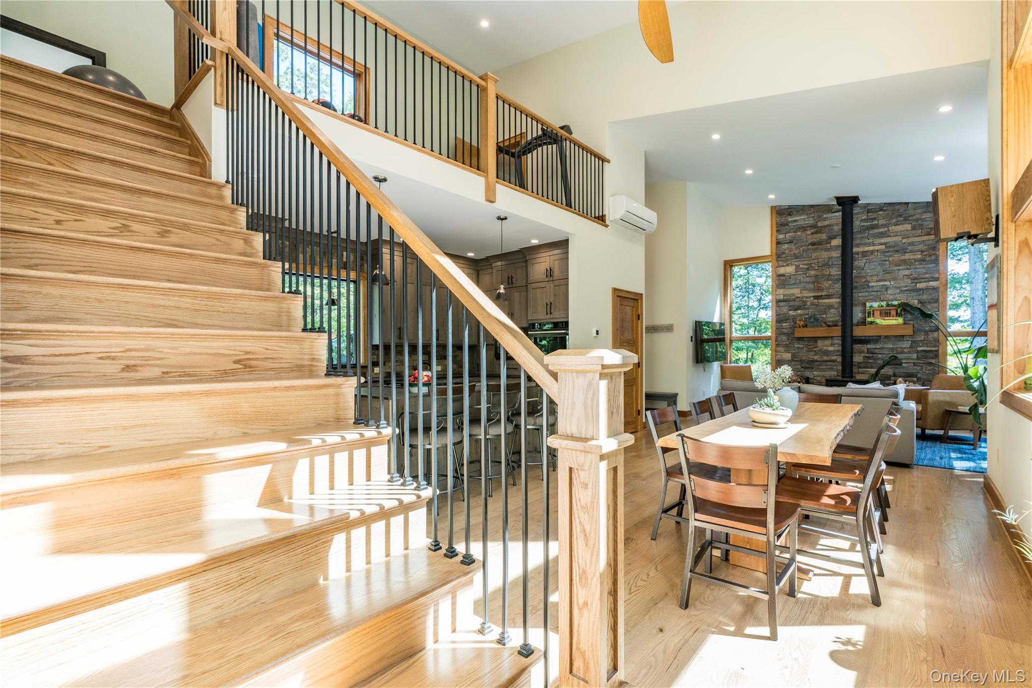 105 Iron Mountain Road Warwick, NY 10990 - Photo 38 of 49 Open Oak Staircase to Second Floor