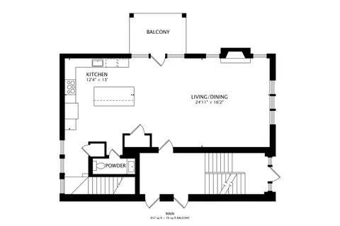 a picture of floor with lots of white walls