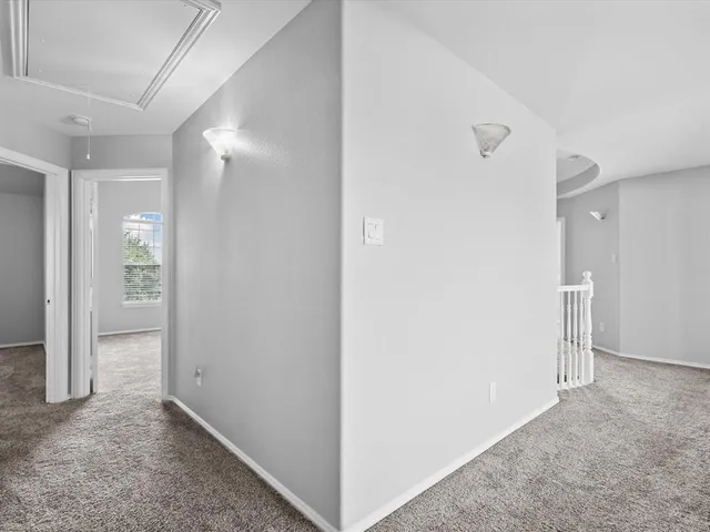 a view of a room with an empty space