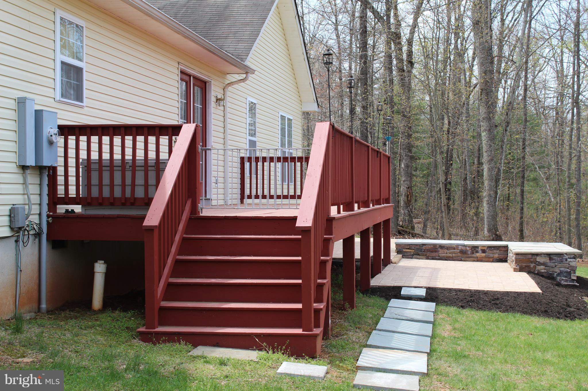 3307 Cabin Road Reva, VA 22735 - Photo 29 of 30 a view of a deck with a table and chairs with wooden floor and fence