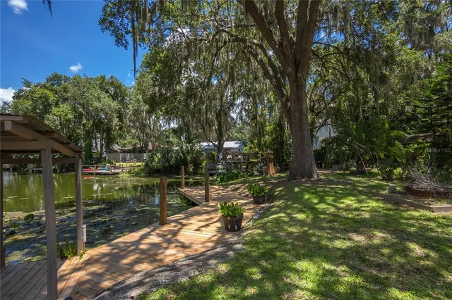 a view of a house with swimming pool and a yard