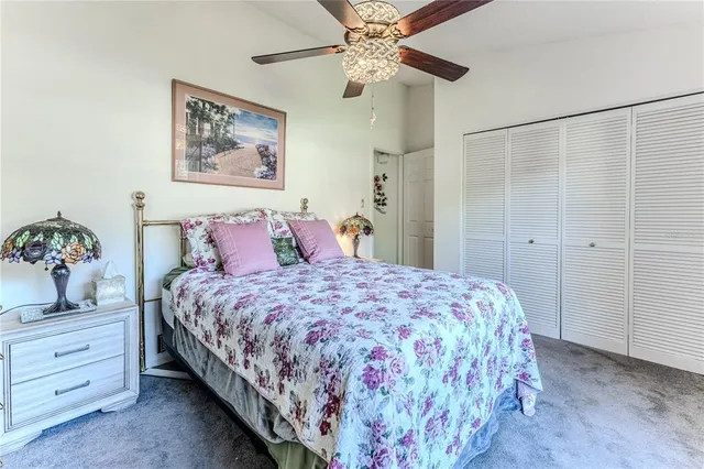 a dining room with furniture