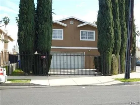 a view of a door of a house