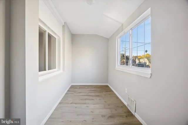 a view of an entryway with window