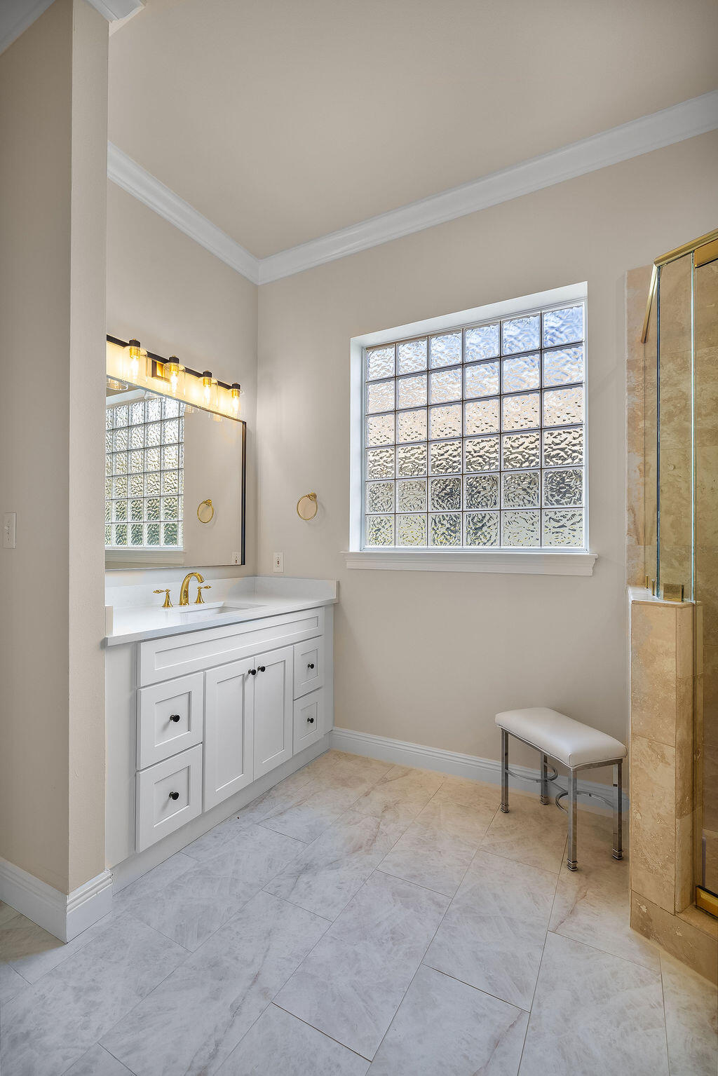 2940 Pine Valley Road Miramar Beach, FL 32550 - Photo 75 of 97 a spacious bathroom with a granite countertop sink mirror and a