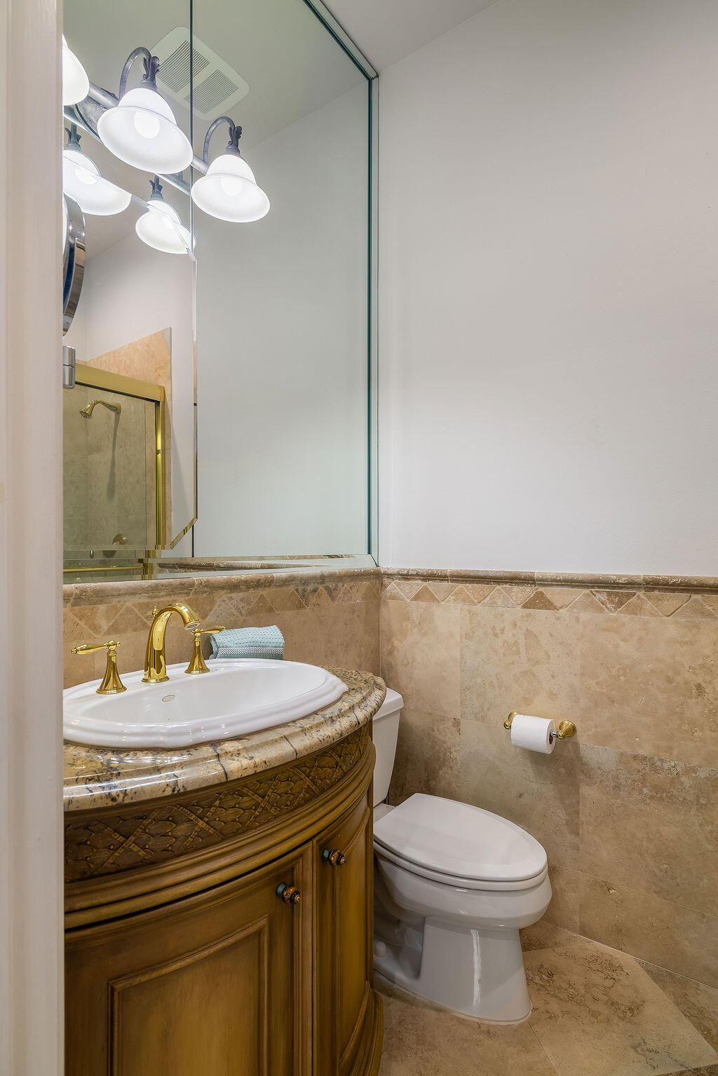 2940 Pine Valley Road Miramar Beach, FL 32550 - Photo 80 of 97 a bathroom with a sink a toilet and mirror