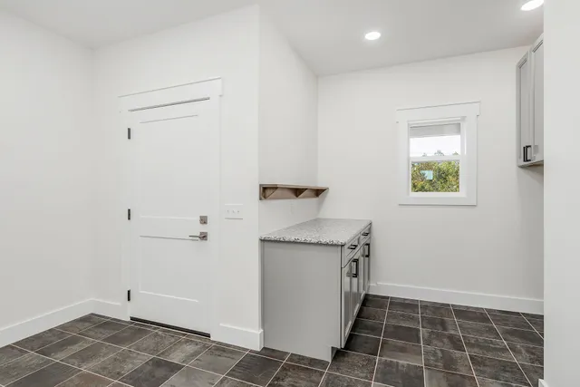 a view of storage and utility room in empty room