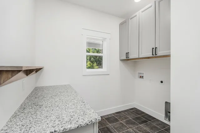 a view of a porch and garden