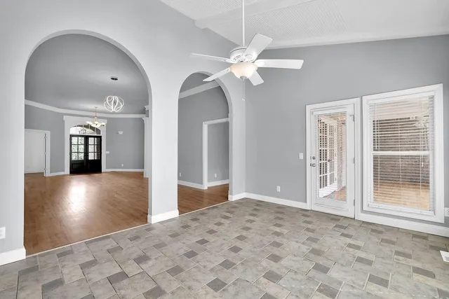 a view of livingroom with natural light