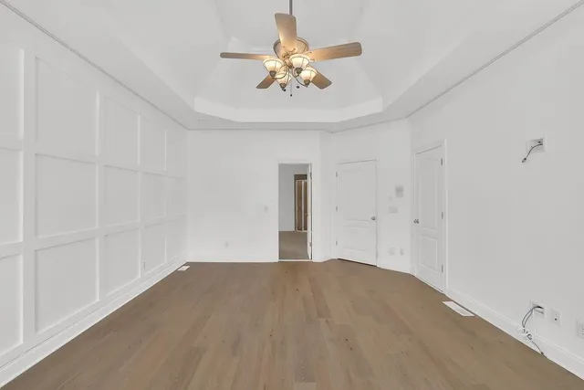 wooden floor in an empty room