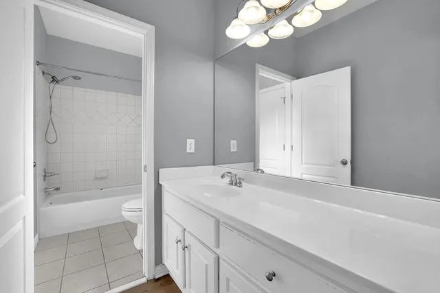 a bathroom with a sink a toilet and a bathtub