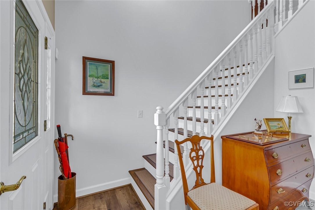 324 Potomac Drive Heathsville, VA 22473 - Photo 10 of 50 a view of an entryway with wooden floor