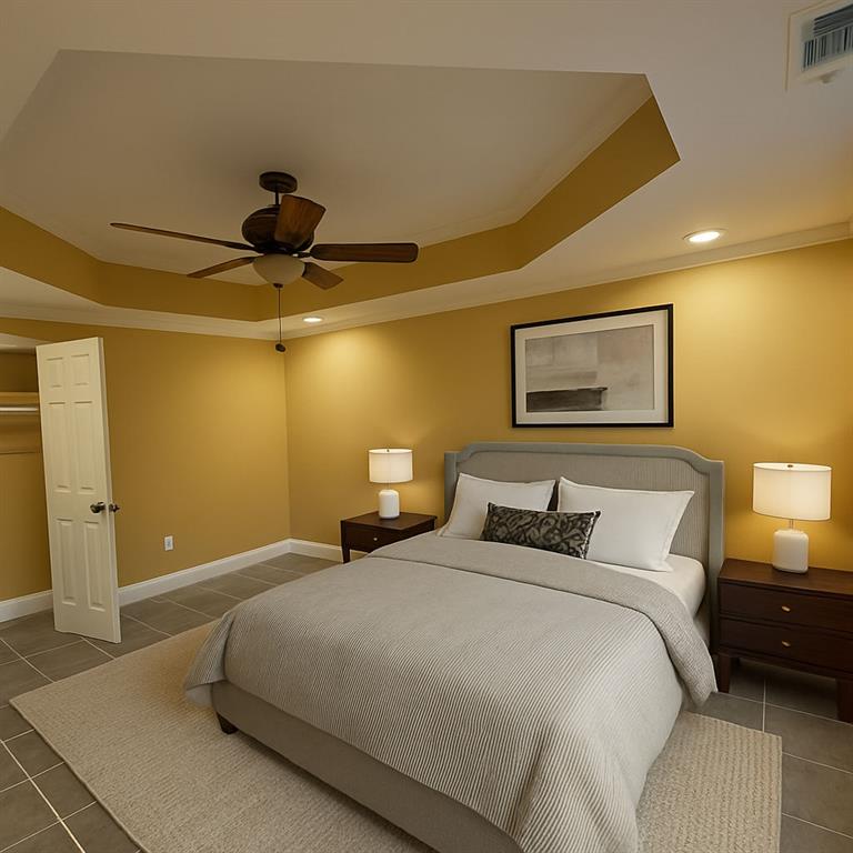 3316 Keenland Road Marietta, GA 30062 - Photo 41 of 54 a bedroom with a bed and a tv