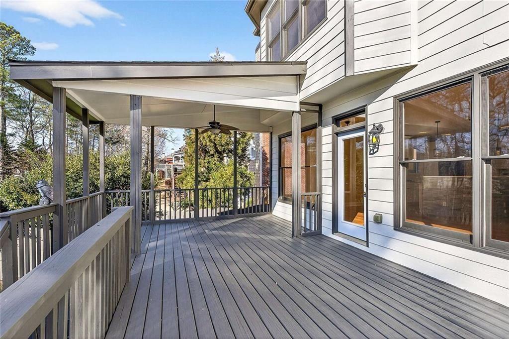 3316 Keenland Road Marietta, GA 30062 - Photo 47 of 57 a view of a porch with wooden floor and outdoor space