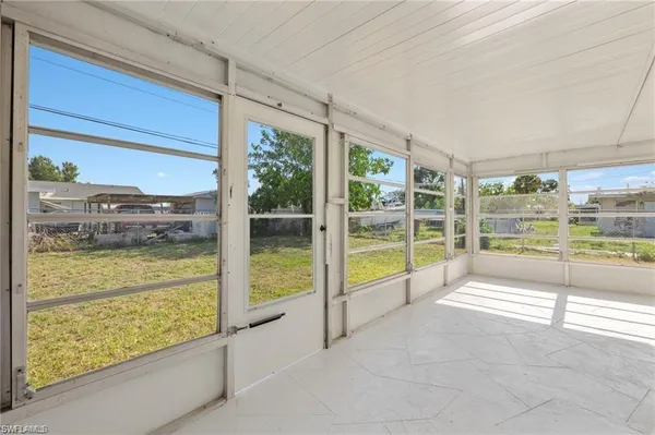a view of a large window with an outdoor space
